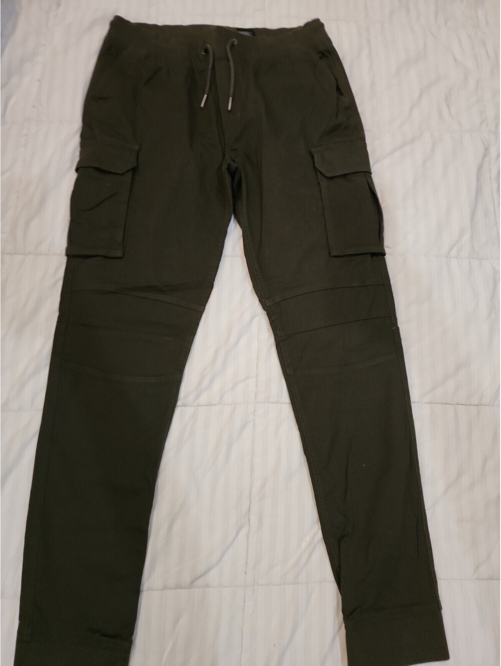 Divided Skinny Fif Coupe H&M SZ M Green CARGO PAINTS COTTON RN#101256 NWT